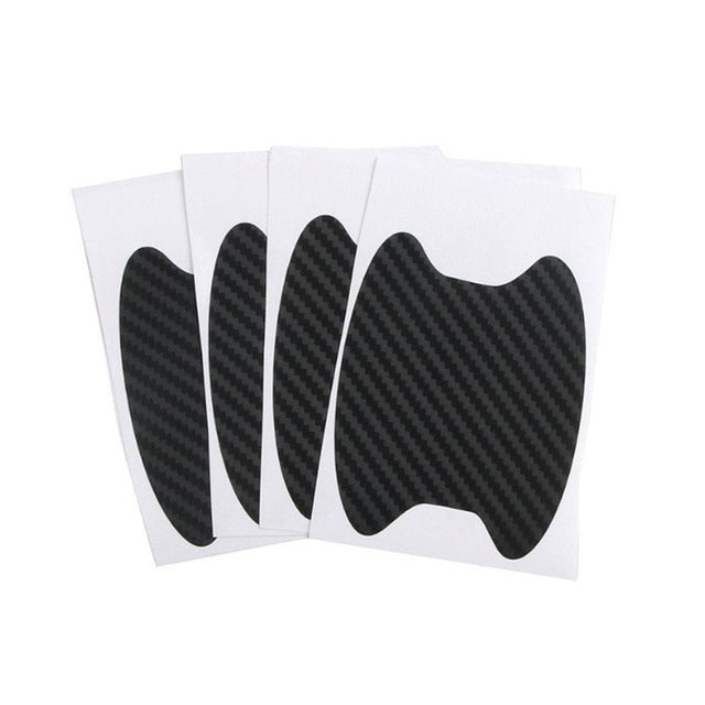 Car Door Sticker Carbon Fiber Scratches Resistant Cover for Auto Handle Protection & Exterior Styling