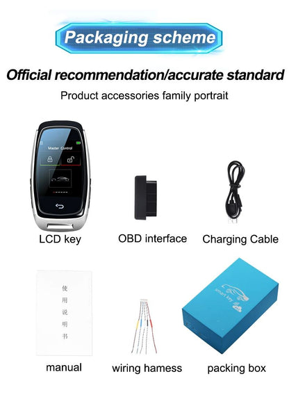 Modified Universal Remote Display Smart LCD Key Comfortable Entry Auto Lock Keyless Entry 4