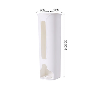 Wall Hanging Garbage Bag Storage Box Kitchen Plastic Bag Holder  Organizer For Bathroom Trash Bag D 4