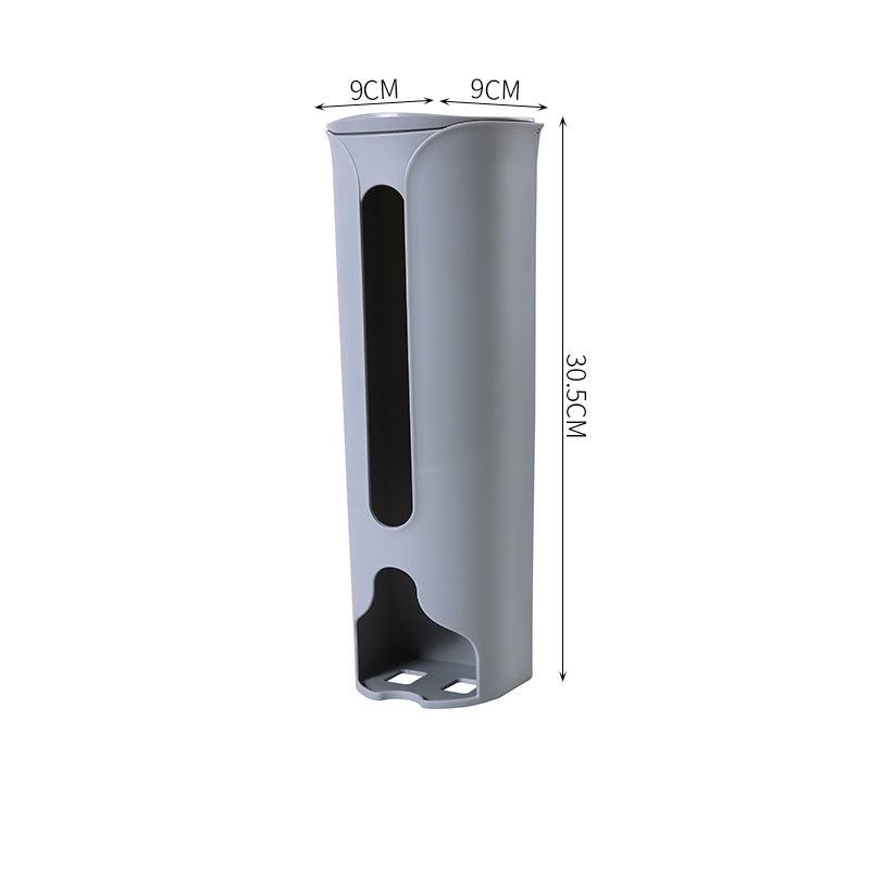 Wall Hanging Garbage Bag Storage Box Kitchen Plastic Bag Holder  Organizer For Bathroom Trash Bag D 5