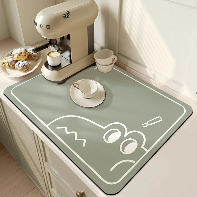 Super Absorbent Large Kitchen Absorbent Mat Antiskid Draining Coffee Dish Drying Mat Quick Dry Bath 16