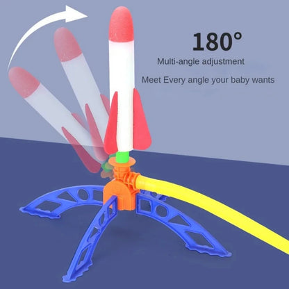 Air Rocket Foot Pump Launcher For Kids Outdoor Air Pressing Pedal Soaring Rocket Toy For Team Games 2