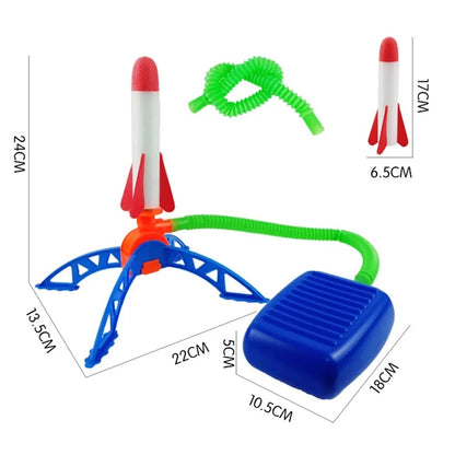 Air Rocket Foot Pump Launcher For Kids Outdoor Air Pressing Pedal Soaring Rocket Toy For Team Games 4