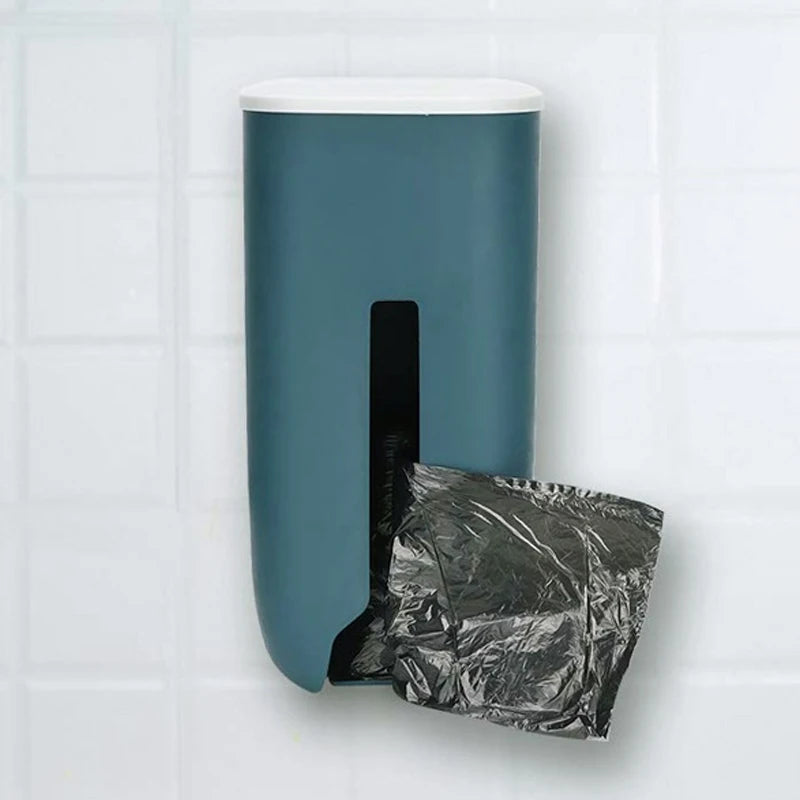 Extractable Kitchen Plastic Bag Storage Bag Dispenser Wall Mount Garbage Pocket Holder Refillable T 2