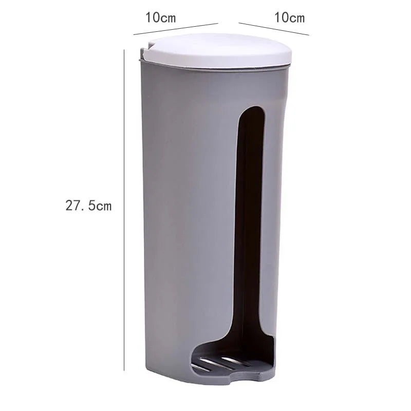 Extractable Kitchen Plastic Bag Storage Bag Dispenser Wall Mount Garbage Pocket Holder Refillable T 12
