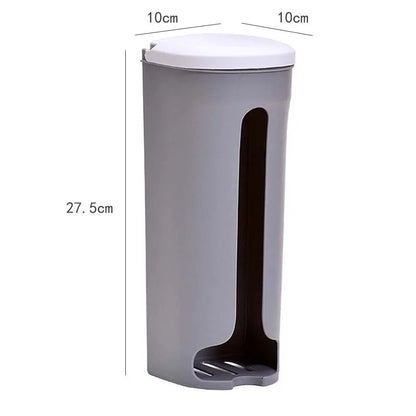 Extractable Kitchen Plastic Bag Storage Bag Dispenser Wall Mount Garbage Pocket Holder Refillable T 12