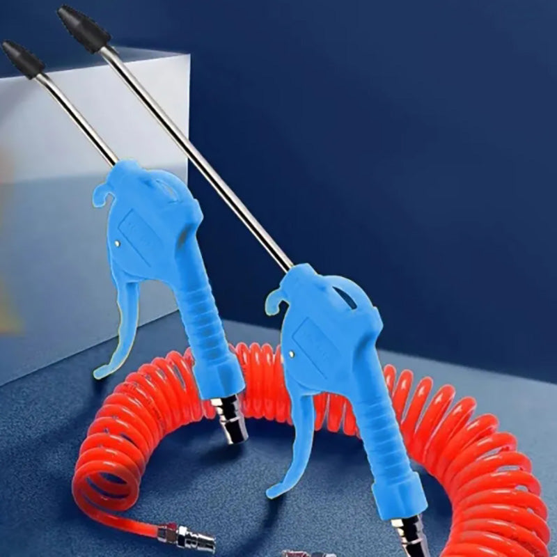 High Pressure Dust Blowing Gun, Pneumatic Hardware Tool with Extended Nozzles for Dust & Soot Removal