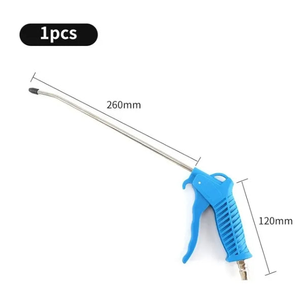 High Pressure Dust Blowing Gun, Pneumatic Hardware Tool with Extended Nozzles for Dust & Soot Removal