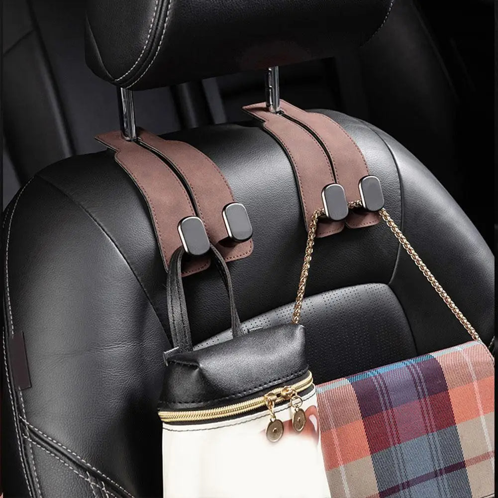 Car Seat Hanging Hook Heavy Duty Suede Car Organizer For PhonesGroceries  Essentials Multi Purpose  1