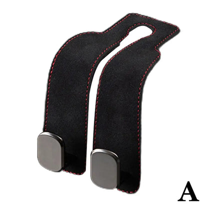 Car Seat Hanging Hook Heavy Duty Suede Car Organizer For PhonesGroceries  Essentials Multi Purpose  6