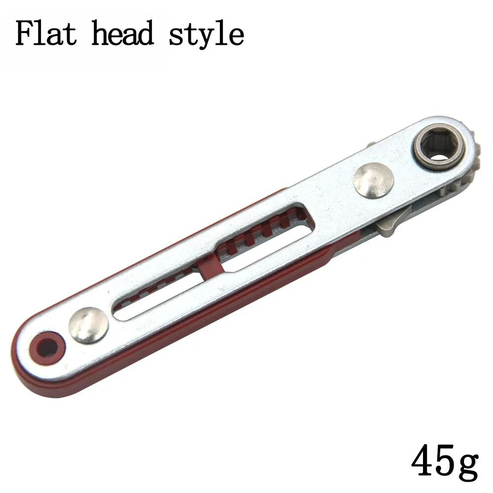 Multifunctional Bidirectional Ratchet Screwdriver Forward  Reverse Elbow Wrench Tool With Flat  Cro