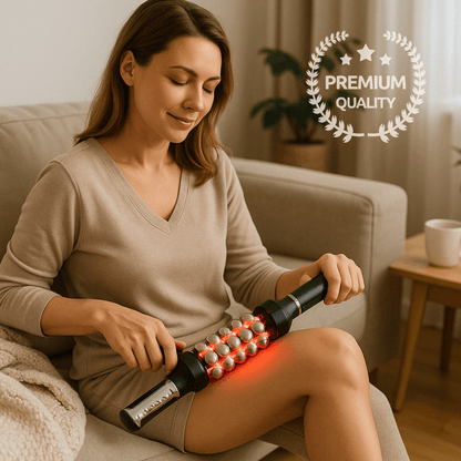 360 Rotating Massage Device Relaxed Red Light Heated Roller For Muscle Relaxation  AntiCellulite 2
