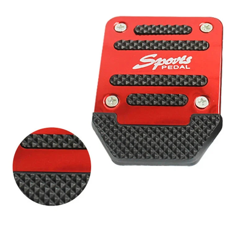 Premium Aluminum Car Pedal Cover Set, Non-Slip Automatic Transmission & Gas Foot Covers