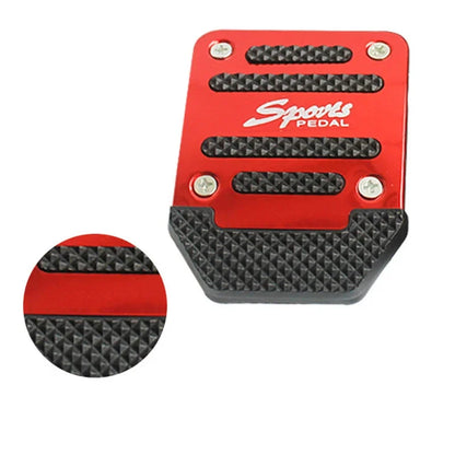 Premium Aluminum Car Pedal Cover Set, Non-Slip Automatic Transmission & Gas Foot Covers