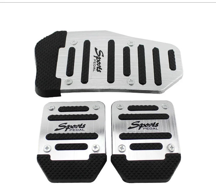 Premium Aluminum Car Pedal Cover Set, Non-Slip Automatic Transmission & Gas Foot Covers