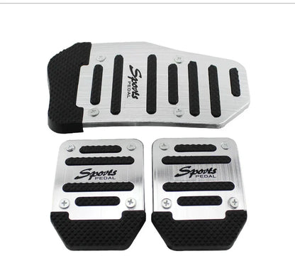 Premium Aluminum Car Pedal Cover Set, Non-Slip Automatic Transmission & Gas Foot Covers