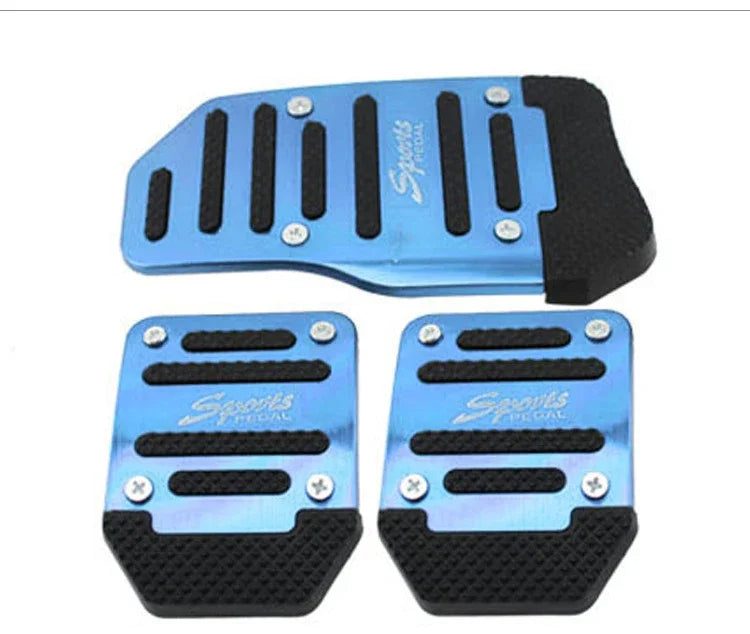 Premium Aluminum Car Pedal Cover Set, Non-Slip Automatic Transmission & Gas Foot Covers