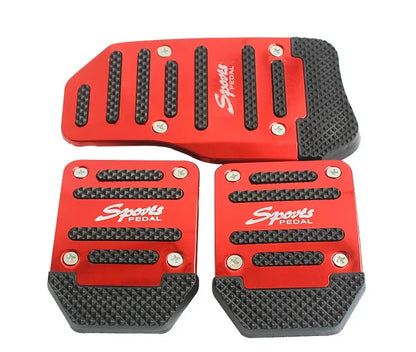 Premium Aluminum Car Pedal Cover Set, Non-Slip Automatic Transmission & Gas Foot Covers