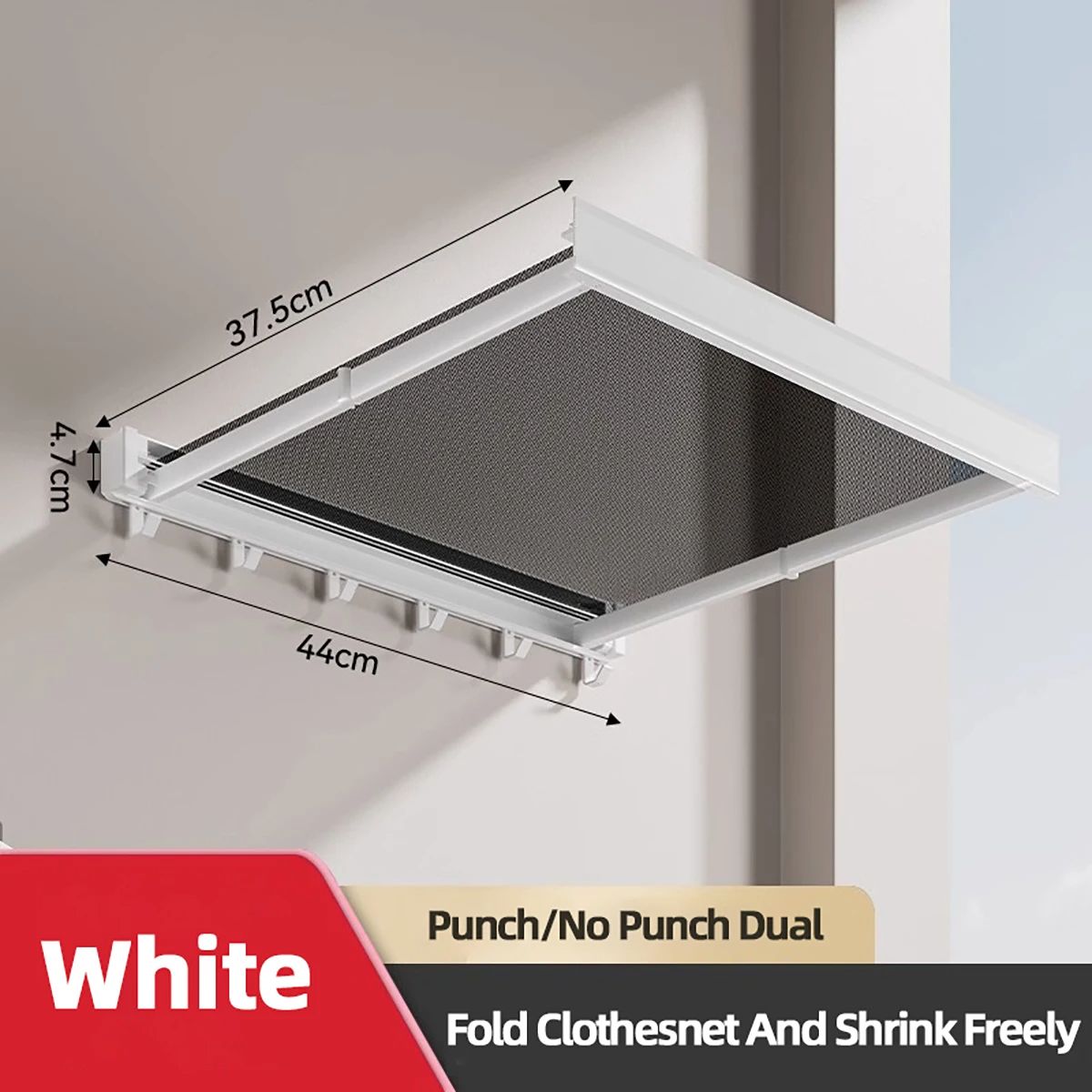 Foldable Clothes And Hat Rack With Hooks SpaceSaving Solution For Bathroom And Balcony 7