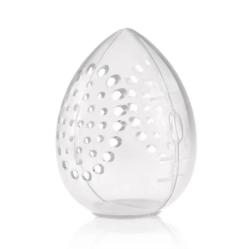 Empty Makeup Sponge Storage Box Plastic Egg Shaped Cosmetic Puff Organizer Rack Portable Makeup Ble 4