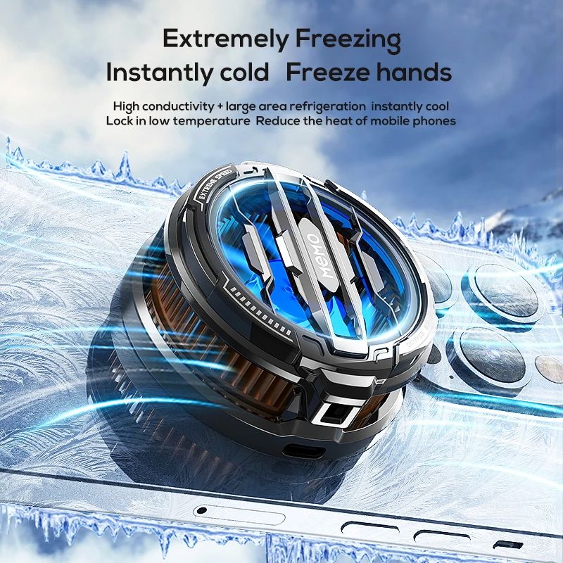 Mobile Phone Cooler With Magnetic Cooling Fan Case Rapid Heat Dissipation For Smartphones Radiator  3