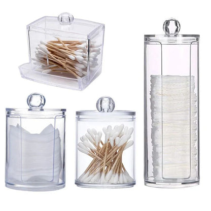 Makeup Cotton Pad Organizer Bathroom Storage Box For Cotton Swabs Cosmetics  Jewelry 2