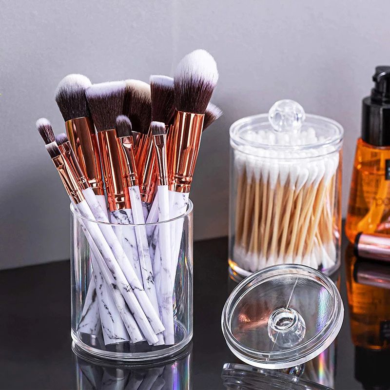 Makeup Cotton Pad Organizer Bathroom Storage Box For Cotton Swabs Cosmetics  Jewelry 3