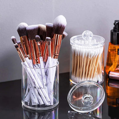 Makeup Cotton Pad Organizer Bathroom Storage Box For Cotton Swabs Cosmetics  Jewelry 3