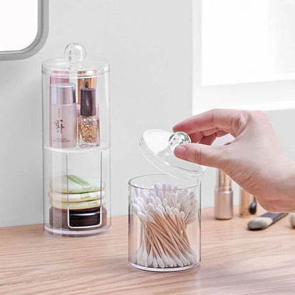 Makeup Cotton Pad Organizer Bathroom Storage Box For Cotton Swabs Cosmetics  Jewelry 5