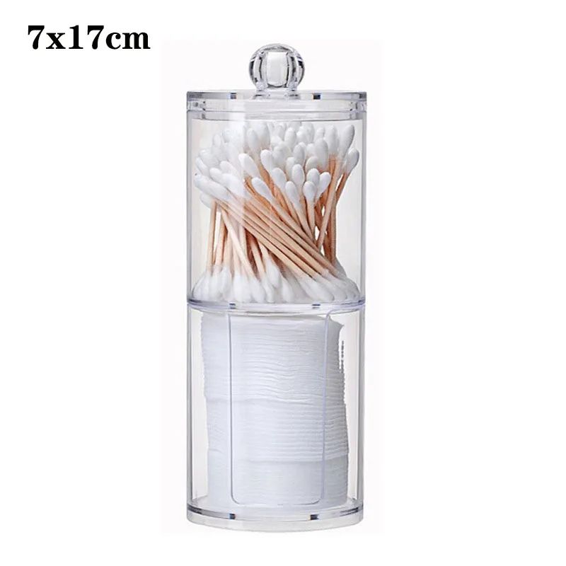 Makeup Cotton Pad Organizer Bathroom Storage Box For Cotton Swabs Cosmetics  Jewelry 6