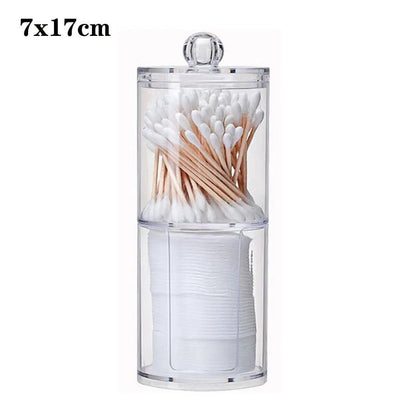 Makeup Cotton Pad Organizer Bathroom Storage Box For Cotton Swabs Cosmetics  Jewelry 6