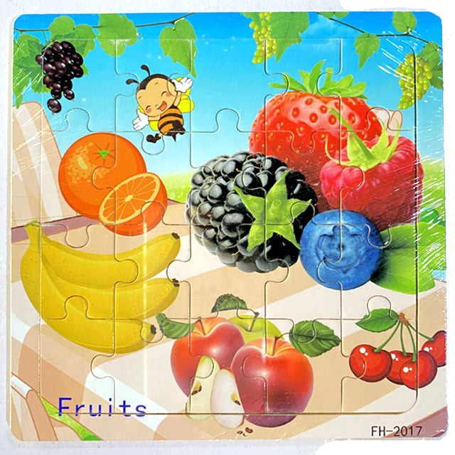Wooden Puzzle For Babies Cartoon Animal  Vehicle 3D Jigsaw Montessori Educational Toys For Toddlers 27