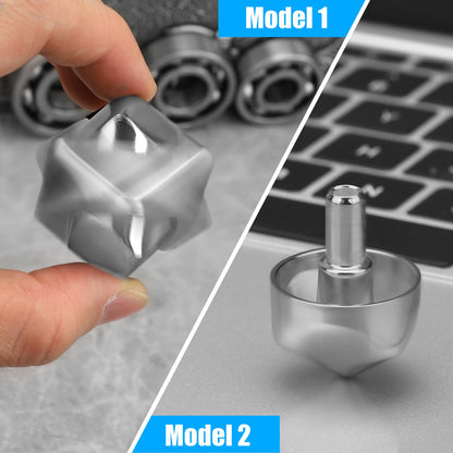 Metal Cube Fidget Gyroscope Silent Bearing Rotating Finger Spinner For Stress ReliefAnti Anxiety To 1