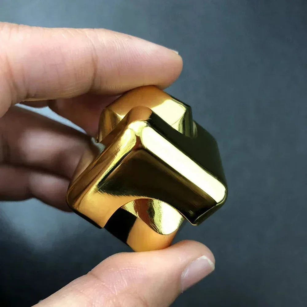 Metal Cube Fidget Gyroscope Silent Bearing Rotating Finger Spinner For Stress ReliefAnti Anxiety To 6
