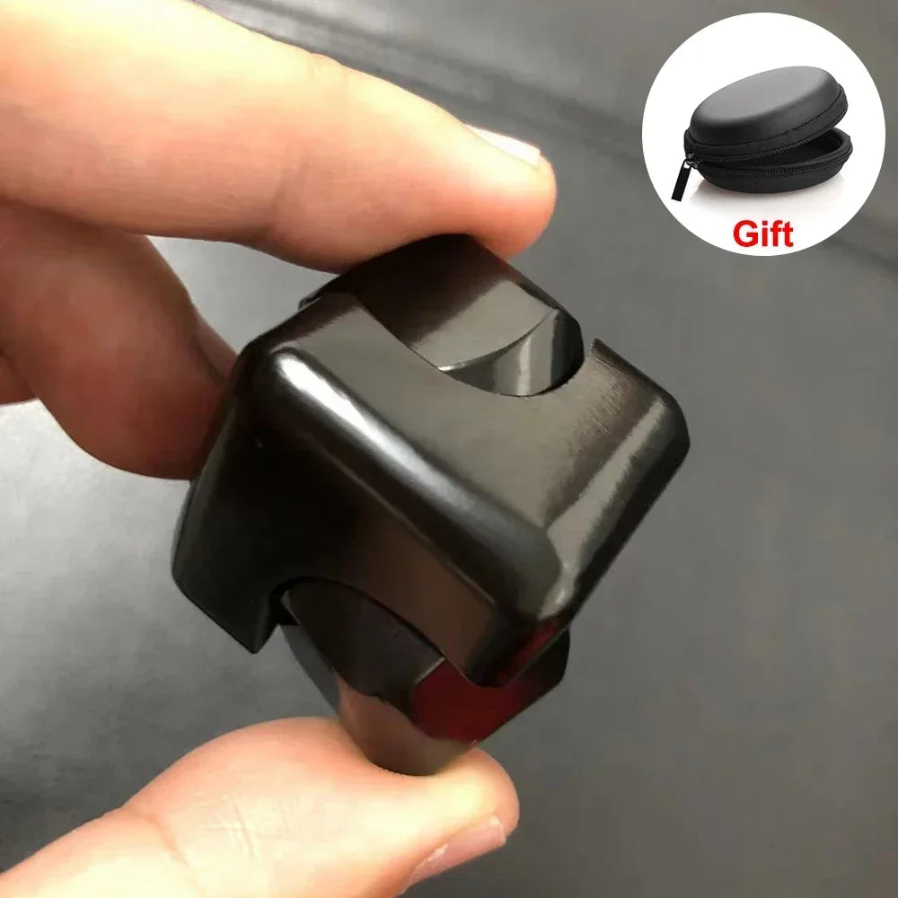 Metal Cube Fidget Gyroscope Silent Bearing Rotating Finger Spinner For Stress ReliefAnti Anxiety To 7