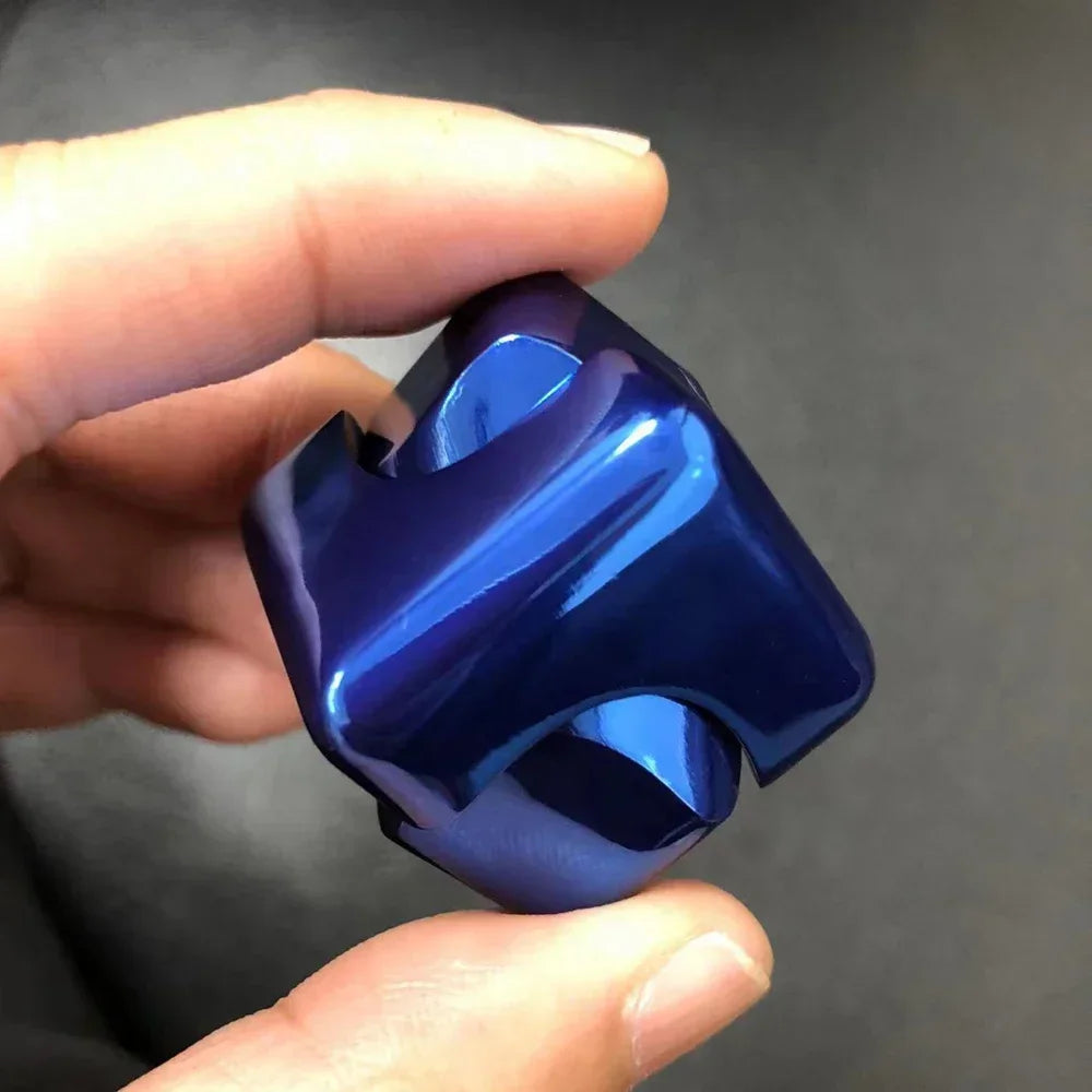 Metal Cube Fidget Gyroscope Silent Bearing Rotating Finger Spinner For Stress ReliefAnti Anxiety To 10