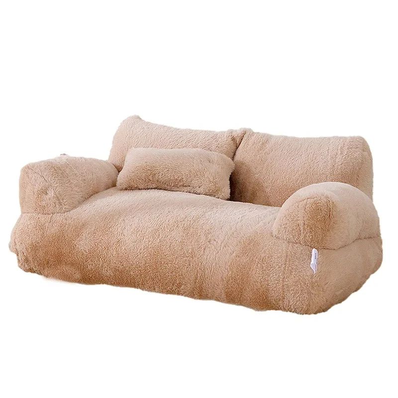 Luxury Cat Bed Sofa Winter Warm Plush Nest For Small And Medium Dogs And Cats Comfortable Pet Suppl 5