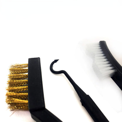 Double End Steel Wire Brush & Nylon Pick Set Universal Hunting Gun Cleaning Kit for Tactical Rifle Maintenance