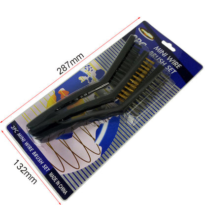 Double End Steel Wire Brush & Nylon Pick Set Universal Hunting Gun Cleaning Kit for Tactical Rifle Maintenance
