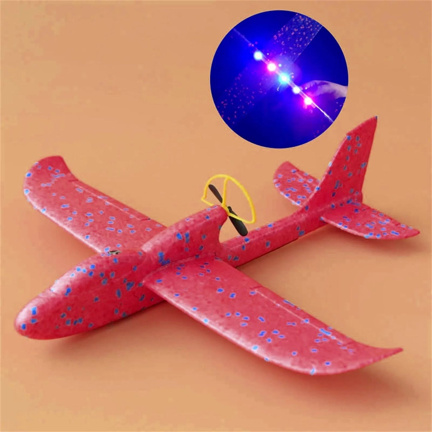 Rechargeable Electric Foam Glider LED Hand Throw Airplane Automatic Flight Outdoor Fun Toy For Chil 3
