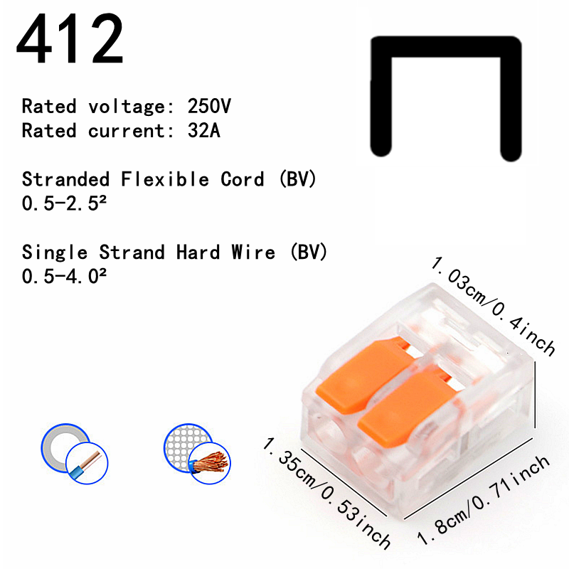 Quick Plug-in Terminals, Universal Wire Connector for Electrical Equipment