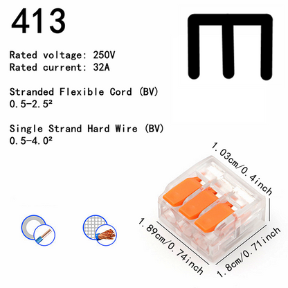 Quick Plug-in Terminals, Universal Wire Connector for Electrical Equipment