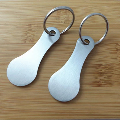 Decorative Keychain with Shopping Cart Tokens, Durable Metal Trolley Coin Holder, Lightweight & Rustproof for Daily Use