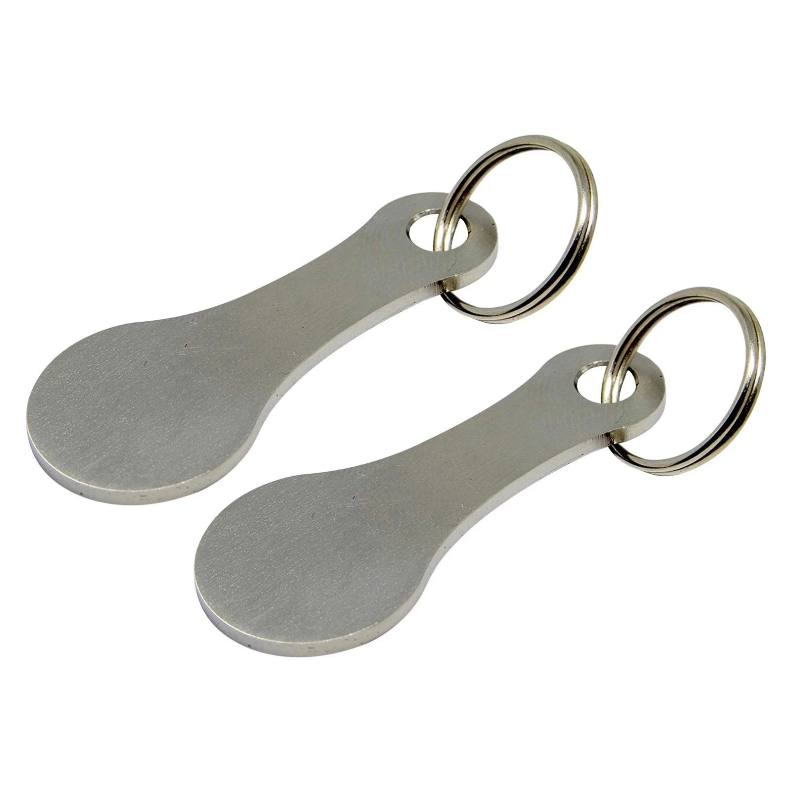 Decorative Keychain With Shopping Cart Tokens Durable Metal Trolley Coin Holder Lightweight  Rustpr 4