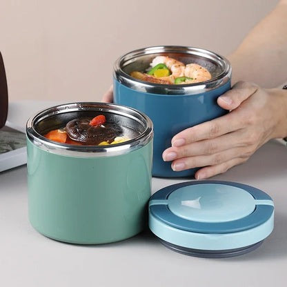 Insulated Food Thermal Jar Stainless Steel Lunch Box Thermos Keeps Meals Hot for School & Work