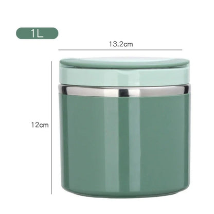 Insulated Food Thermal Jar Stainless Steel Lunch Box Thermos Keeps Meals Hot for School & Work