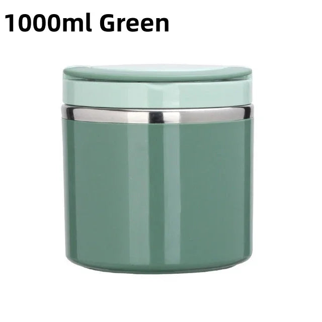 Insulated Food Thermal Jar Stainless Steel Lunch Box Thermos Keeps Meals Hot for School & Work