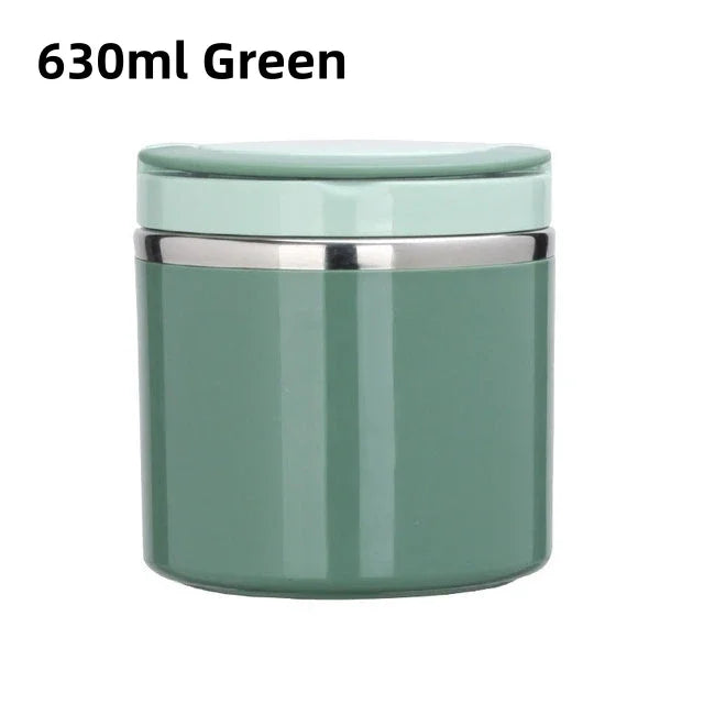 Insulated Food Thermal Jar Stainless Steel Lunch Box Thermos Keeps Meals Hot for School & Work