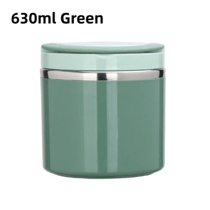 Insulated Food Thermal Jar Stainless Steel Lunch Box Thermos Keeps Meals Hot for School & Work