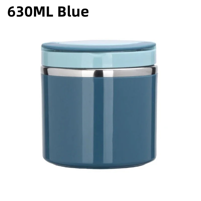 Insulated Food Thermal Jar Stainless Steel Lunch Box Thermos Keeps Meals Hot for School & Work